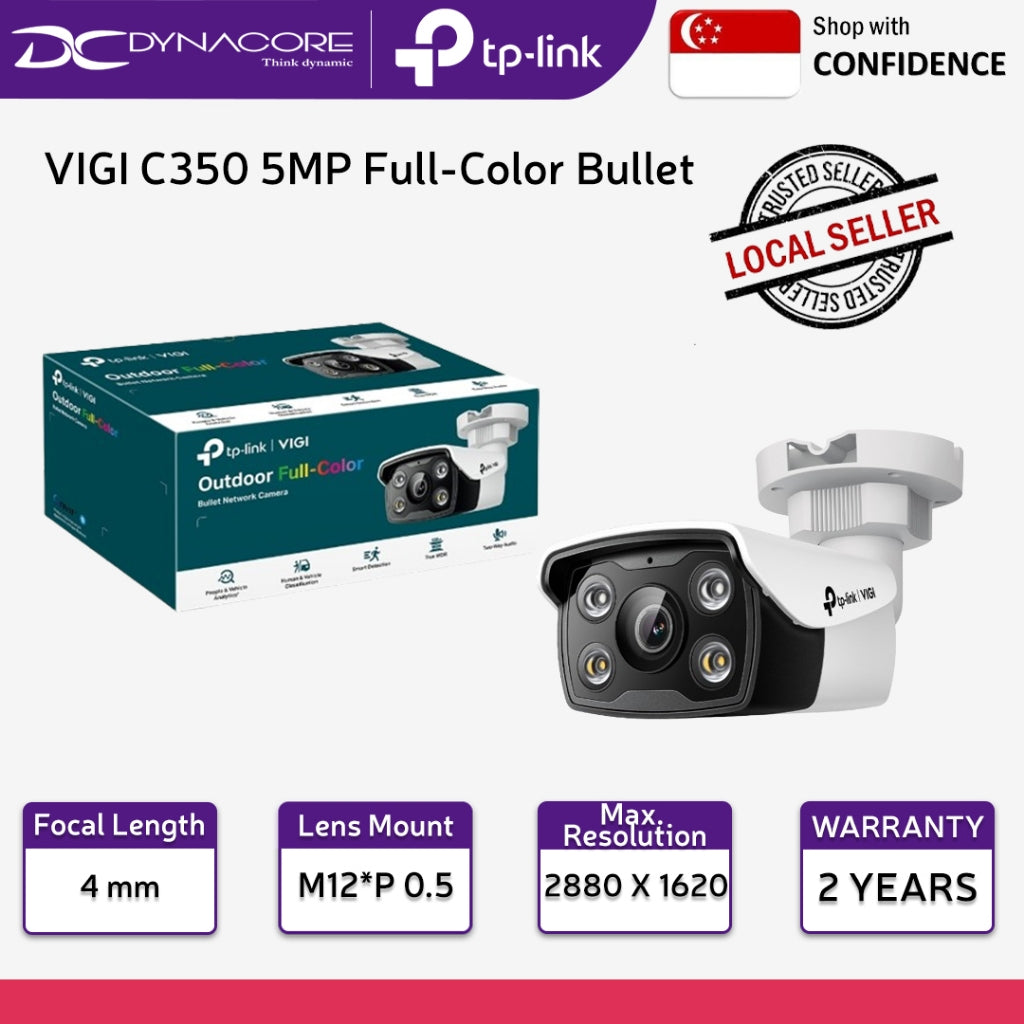 TP-Link VIGI C350 5MP Full-Color Bullet Network Camera 2.8mm - 4895252502992