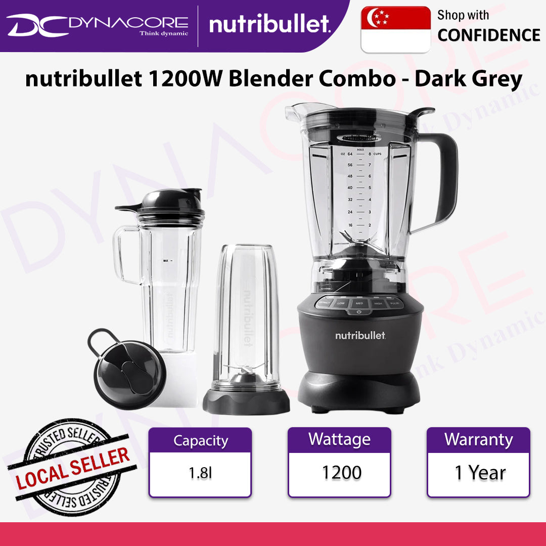 nutribullet 1200W Blender Combo - Dark Grey - 8006447003408