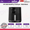 BRAUN MultiFry 3 HF3030 - Air Fryer, 1500W, 4.3L capacity, digital interface with 8 Preset programs, adjustable temperature 80-200 degree, Black - 8021098005052