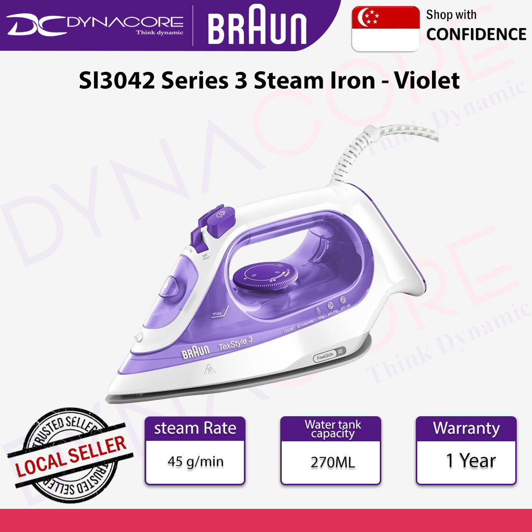 Braun TexStyle 3 SI3042VI - Steam Iron, 2350W, 160g/min - 45g/min turbo - 8021098270689
