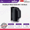 Braun Breakfast1 Collection WK1100BK - Kettle, 360° Rotatable, Removable Limescale Filter, Plastic, Black - 8021098773500