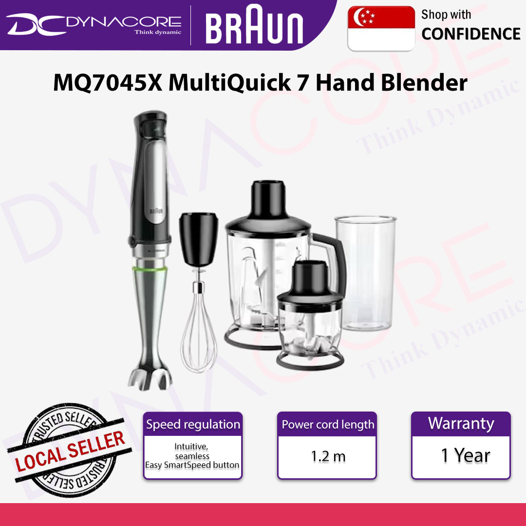 Braun MQ7045X MultiQuick 7 Hand Blender - Premium Black - 8021098774637