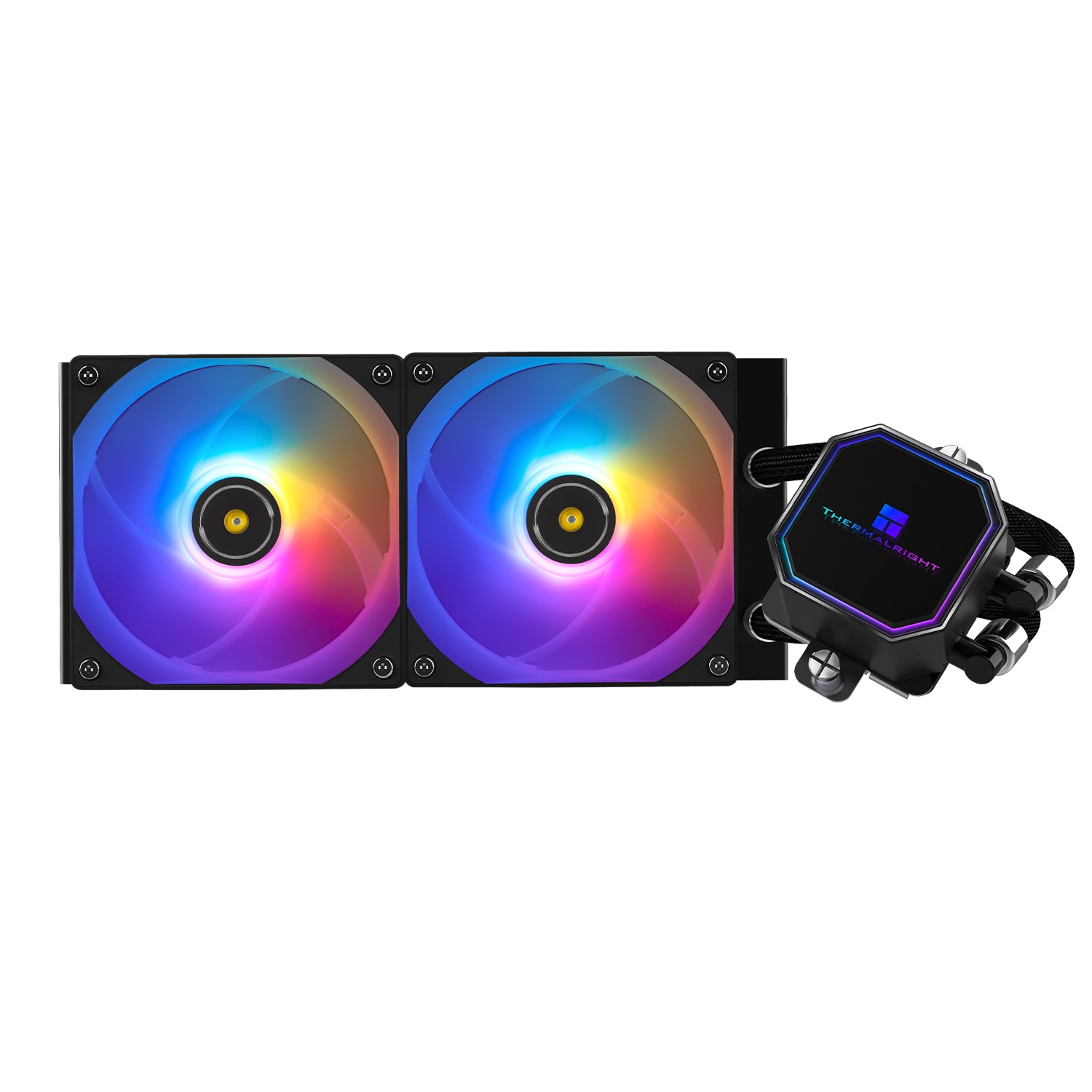 THERMALRIGHT FROZEN PRISM 240 BLACK ARGB AIO LIQUID COOLER - 814256015462