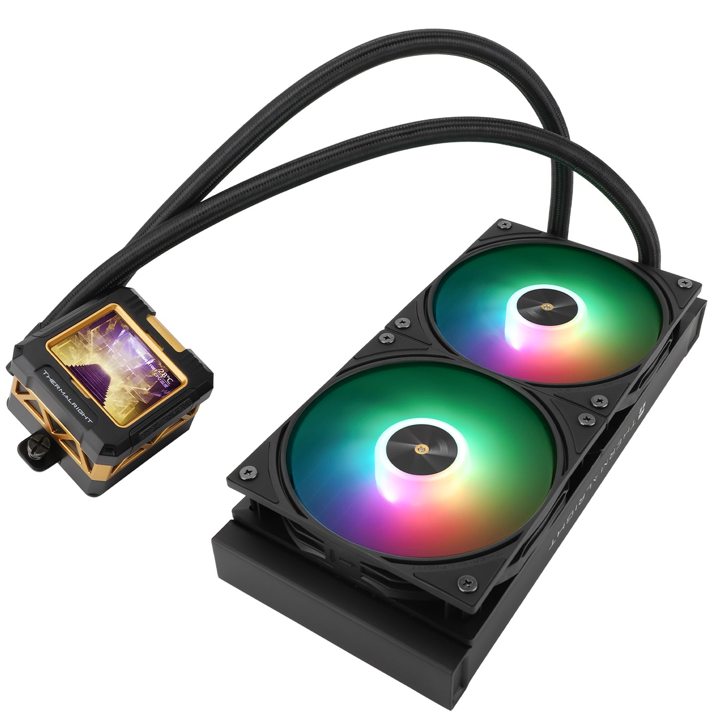 THERMALRIGHT FROZEN WARFRAME LCD 240 BLACK ARGB AIO LIQUID COOLER - 814256017039
