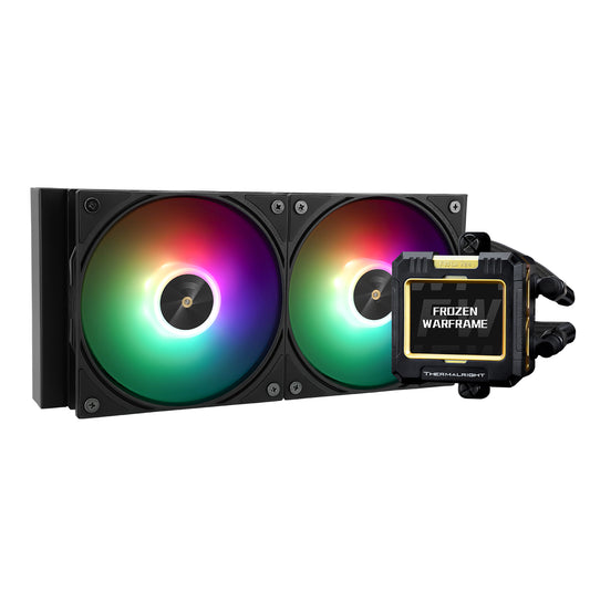 THERMALRIGHT FROZEN WARFRAME LCD 240 BLACK ARGB AIO LIQUID COOLER - 814256017039