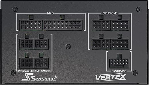SEASONIC VERTEX GX-750W ATX3.0 PCIe5.0 80+ GOLD FULL MODULAR PSU(10YRS) - 4711173877691