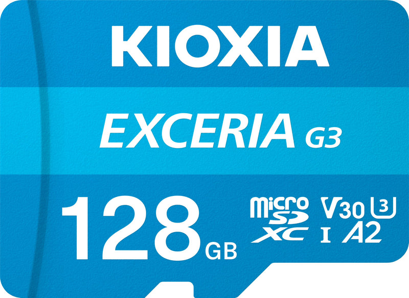 KIOXIA EXCERIA CL10 UHS-I U3 V30 4K A2 R160/W50 with adapter (G3) 128GB - 4582761160729