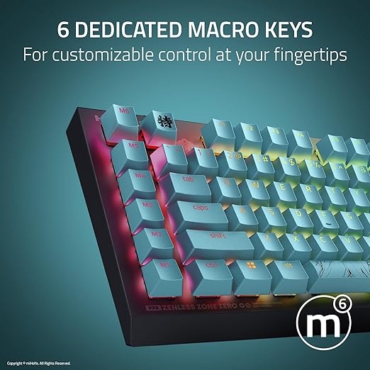 Razer BlackWidow V4 X - Mechanical Gaming Keyboard (Green Switch) - Zenless Zone Zero Edition - US Layout - 8907910073990