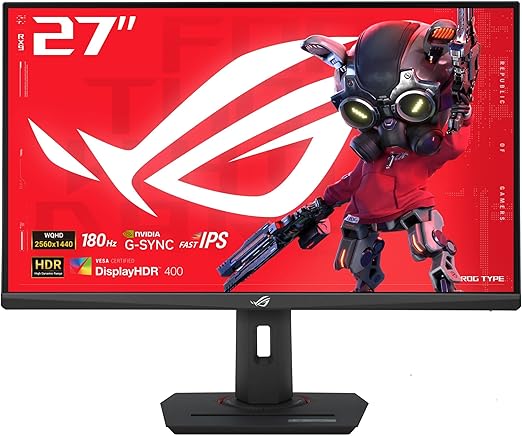 ASUS ROG STRIX 27" XG27ACS IPS 180Hz 1440P 1MS G-SYNC GAMING MONITOR (3YRS) - ASUSXG27ACS