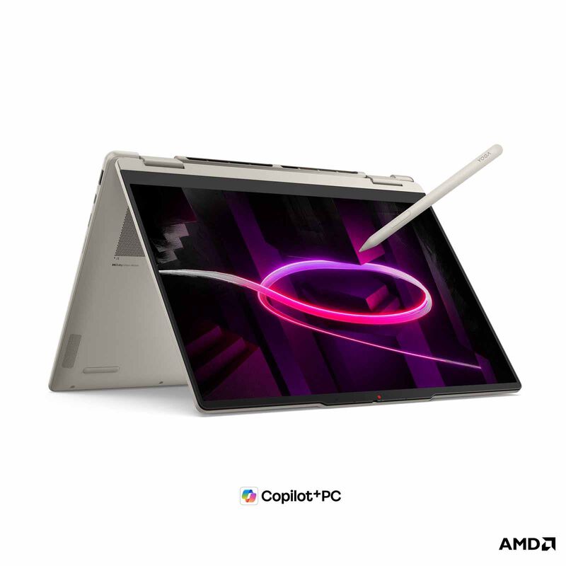 LENOVO YOGA 7 2IN1 TOUCH 83TD0080SB (RYZEN AI 7 445 6C/16GB LP-RAM /512GB SSD/840M/14"WUXGA (1920x1200) OLED- TOUCH-Seashell /WIN11H) - 83TD0080SB