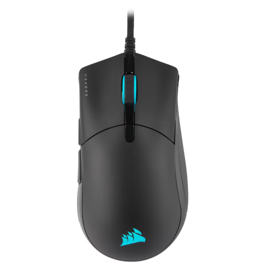 Corsair Sabre RGB PRO Wired Champion Series Optical Gaming Mouse Black - 840006629122