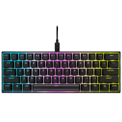 Corsair K65 RGB Mini Mechanical Gaming Keyboard Cherry MX Speed Black - 840006635772