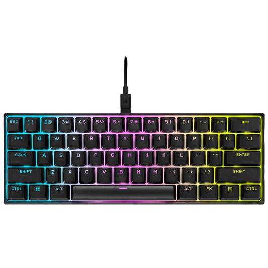 Corsair K65 RGB Mini Mechanical Gaming Keyboard Cherry MX Speed Black - 840006635772