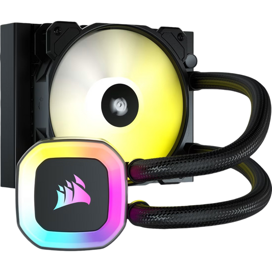 Corsair H55 RGB 120mm SP120 RGB Elite Fan Liquid CPU Cooler - 840006638704