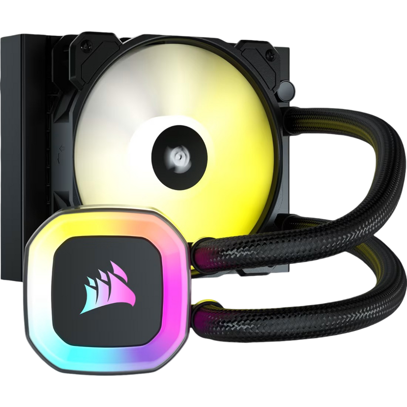 Corsair H55 RGB 120mm SP120 RGB Elite Fan Liquid CPU Cooler - 840006638704