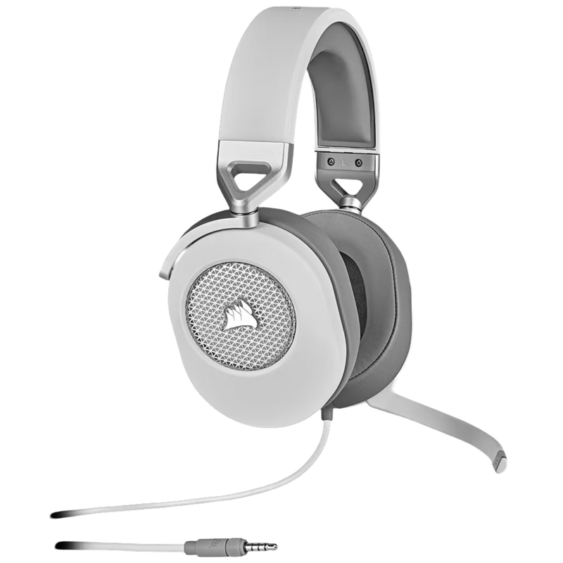 Corsair HS65 Surround Gaming Headset White - 840006643807