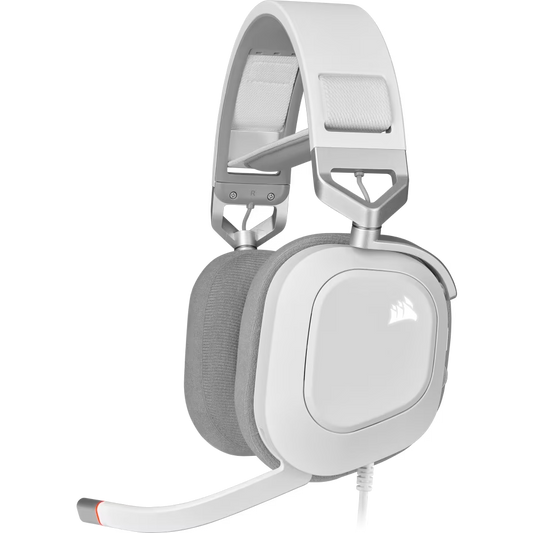 Corsair HS80 RGB USB Premium Gaming Headset with 7.1 Surround Sound White - 840006644507