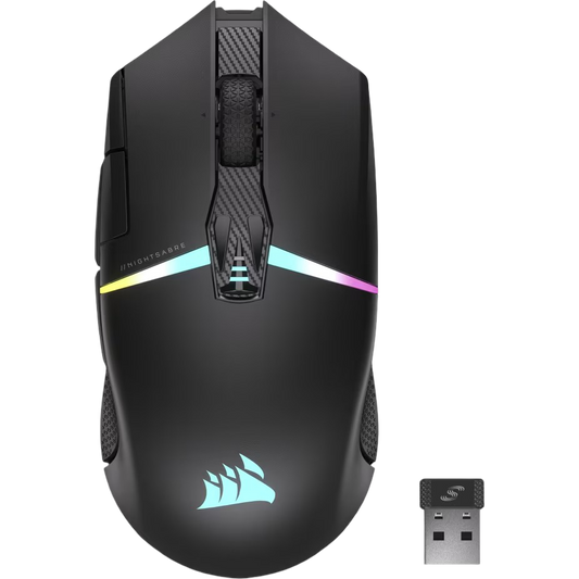 Corsair Nightsabre Wireless RGB Gaming Mouse - 840006649496