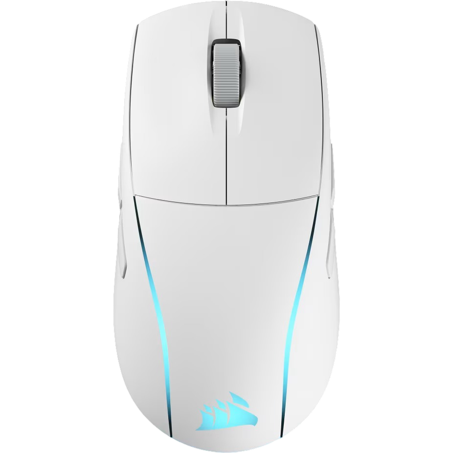 Corsair M75 RGB Lightweight Wireless Gaming Mouse White - 840006649533