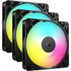 Corsair RS120 ARGB 120mm PWM Fans Triple Pack - Black - 840006684138