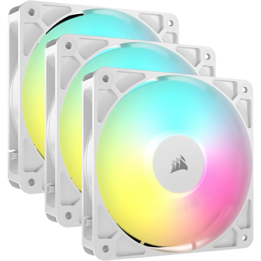 Corsair RS120 ARGB 120mm PWM Fans Triple Pack - White - 840006684176