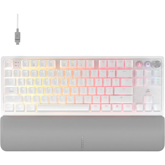 Corsair K70 PRO TKL High Performance Hall Effect Gaming Keyboard with Rapid Trigger White - 840006686637