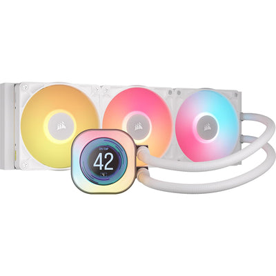 CORSAIR iCUE LINK TITAN 360 RX LCD RGB WHITE AIO LIQUID COOLER - 840440482987