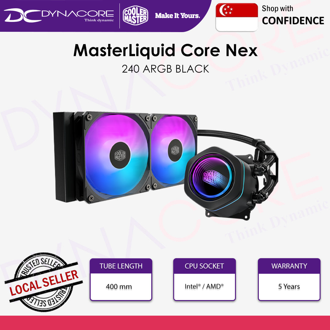 COOLER MASTER MASTERLIQUID CORE NEX 240 ARGB BLACK - 884102134258