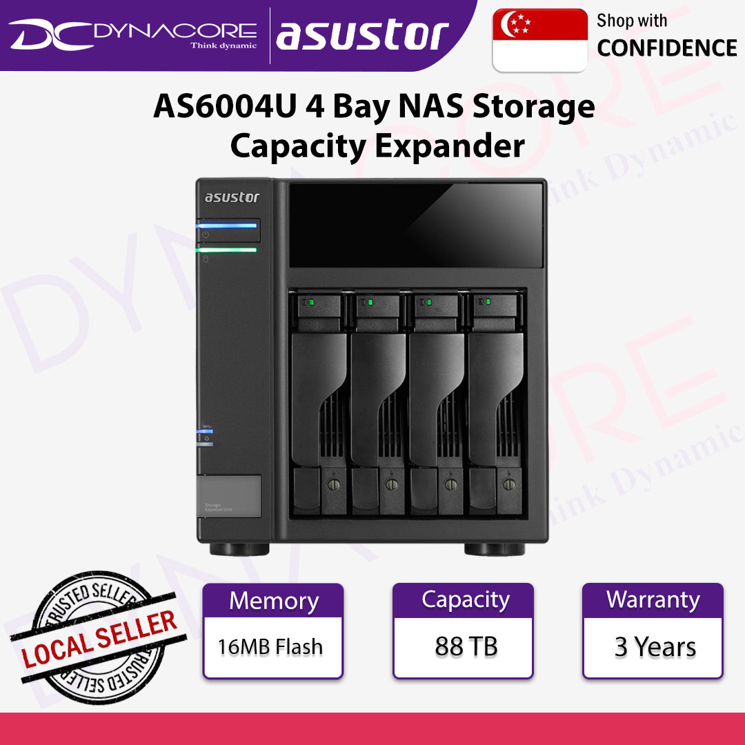 Asustor AS6004U 4 Bay NAS Storage Capacity Expander - 887372000841