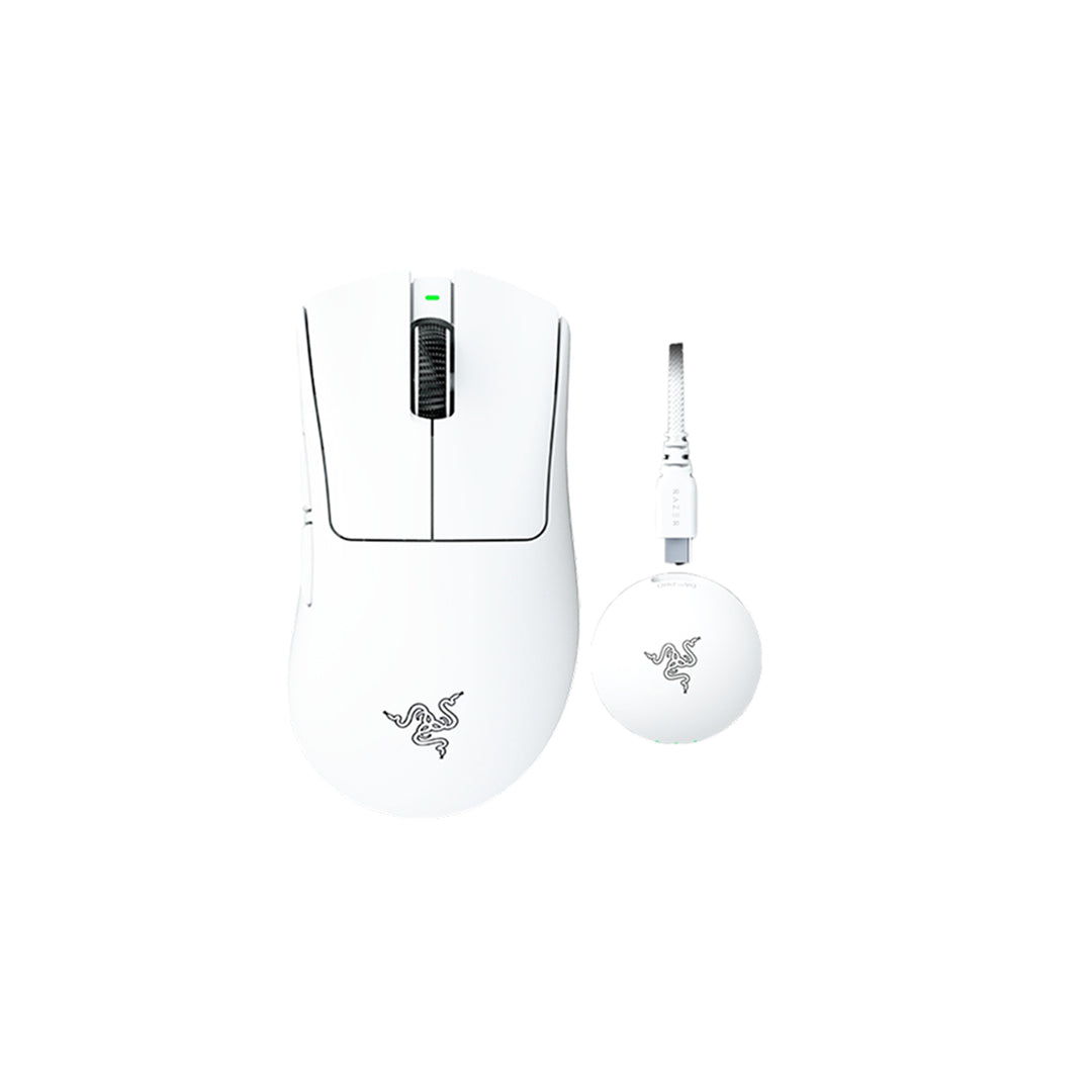 Razer DeathAdder V4 Pro - Wireless Esports Gaming Mouse - BLACK / WHITE EDITION - 8886419334750 / 8886419334910