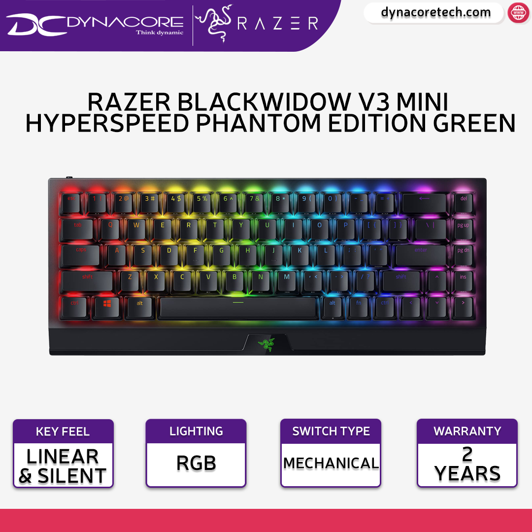 Razer BlackWidow V3 Mini HyperSpeed Phantom Edition Wireless 65
