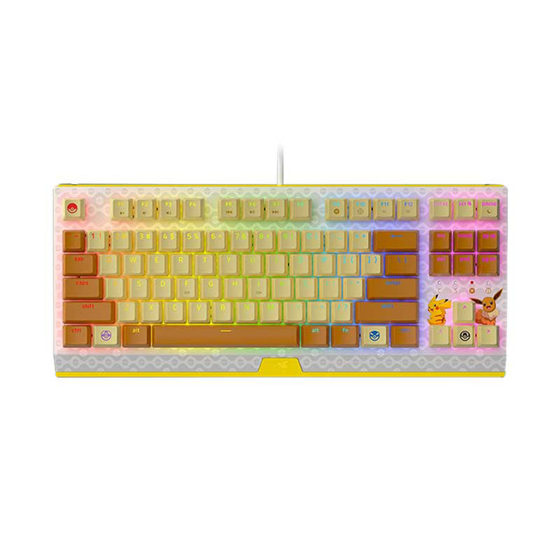 Razer BlackWidow V3 Tenkeyless (Green Switch) Gaming Keyboard - Pokemon Edition - RZ03-03492700-R3A1 - 8886419349532
