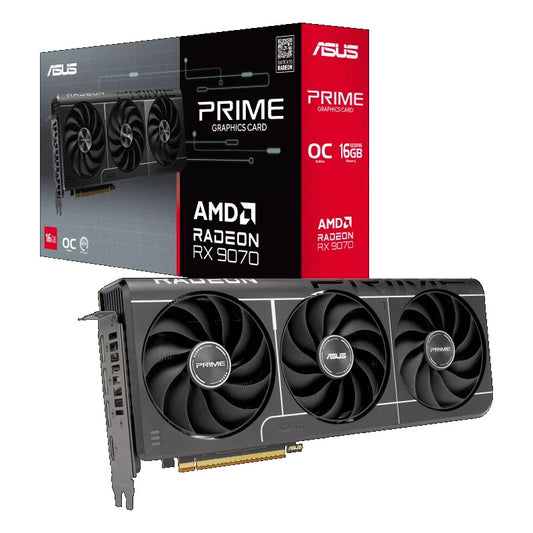 ASUS Prime Radeon RX9070 EVO OC Edition 16GB GDDR6 GRAPHICS CARD PRIME-RX9070-O16G-EVO - 199291204102