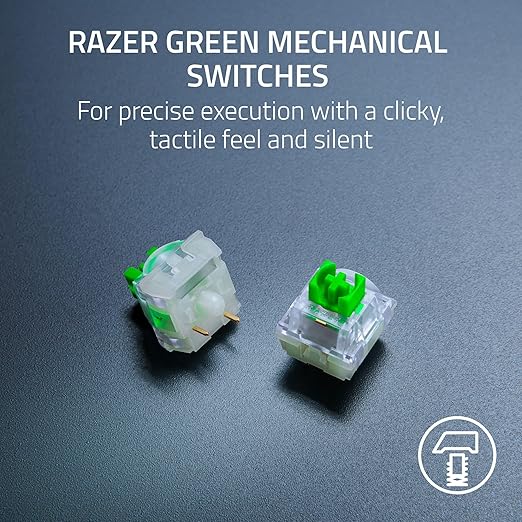 Razer BlackWidow V4 X Mechanical Gaming Keyboard: Green Switches Tactile & Clicky - 6 Macro Keys - Chroma RGB - Doubleshot ABS Keycaps - Sound Dampening & Stabilizers - Minecraft Edition - 8887910072936