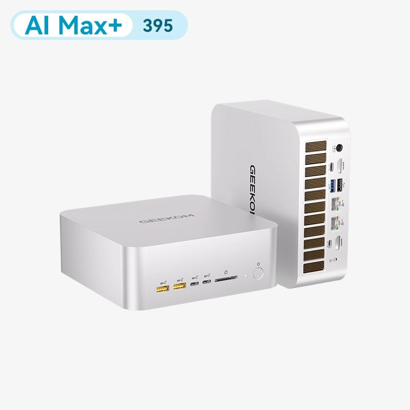 GEEKOM A9 MEGA MINIPC FULL SET (AMD RYZEN AI MAX+ 395 /128GB LPDDR5 RAM/ 2TB M.2 SSD/ RADEON 8060S/ WIN11 PRO/WIFI 7+BT5.4) - GMA9MEGAAIMAX+395-1282-UK