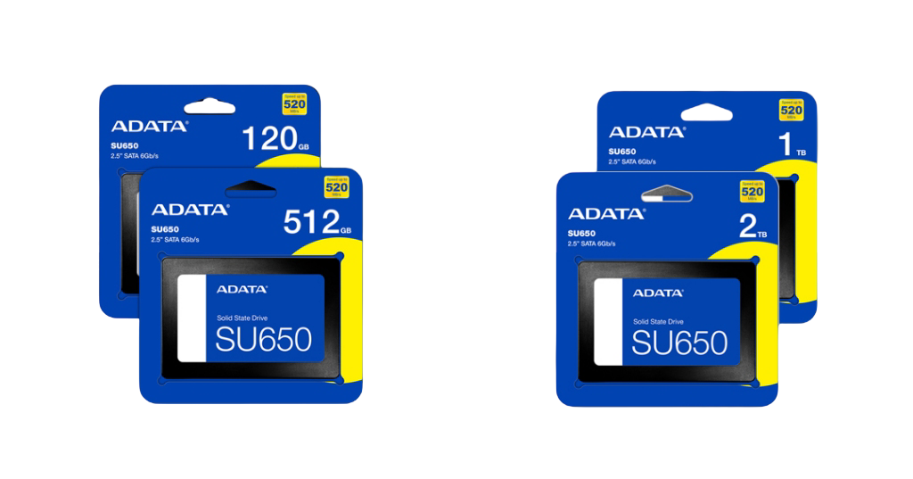 ADATA Ultimate SU650 Solid State Drive (3D NAND | SLC Caching) - 120GB / 512GB / 1TB / 2TB