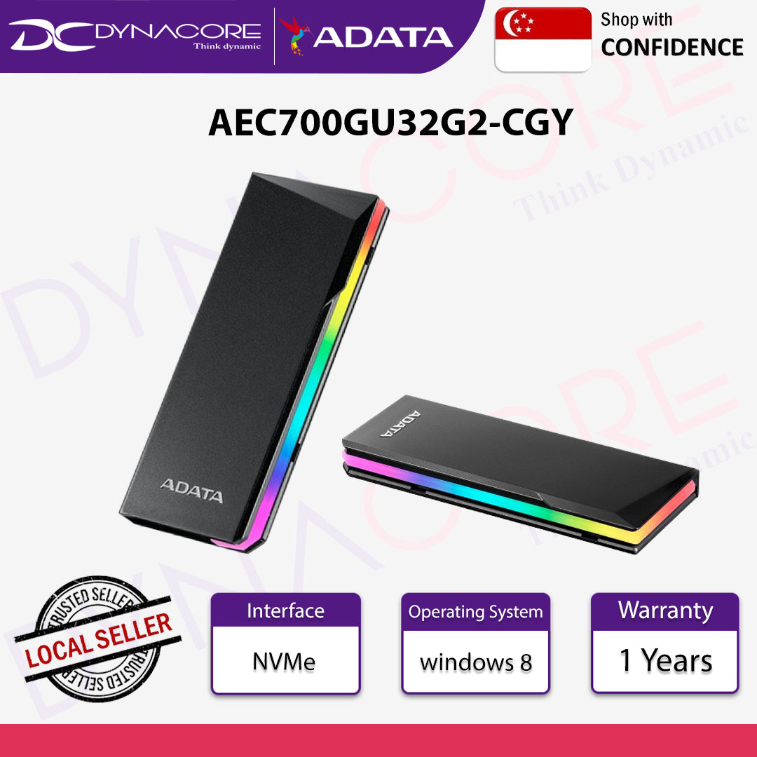 ADATA EC700G M.2 PCIe/SATA SSD Enclosure(Global) GIVE YOUR SSD A NEW LIFE-4711085932150