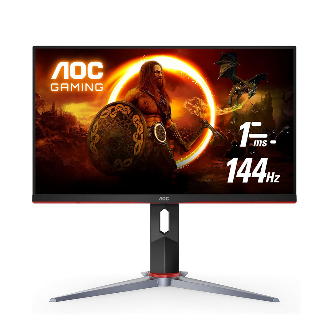 AOC 27G2 27Inch Frameless IPS Gaming Monitor, FHD 1080P, 1ms 144Hz, Freesync, Height Adjustable - AOC27G2