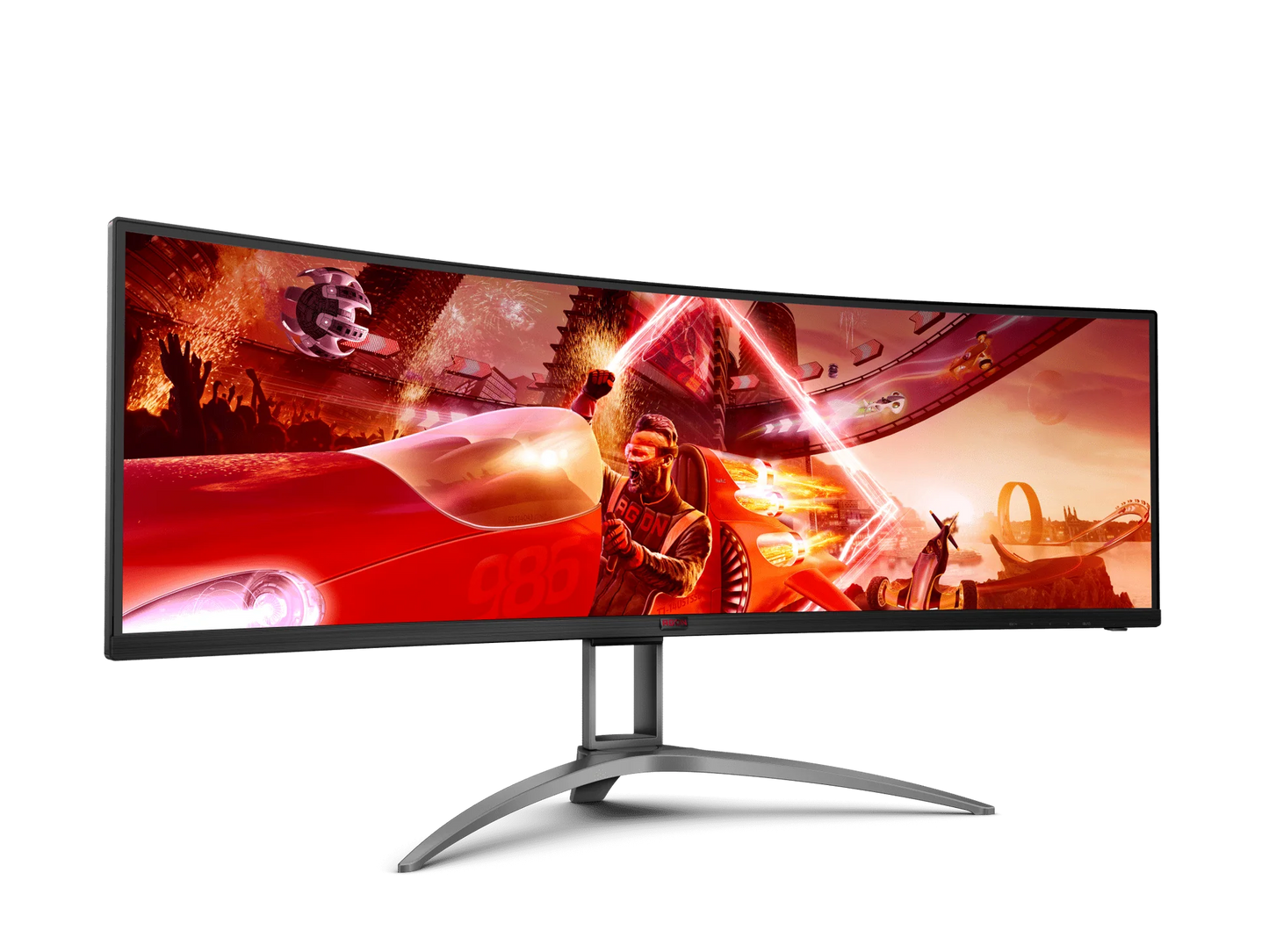 AOC AGON AG493UCX2 49" 165HZ CURVED Gaming Monitor - 1800R, USB-C (DP Alt, 65W), Speaker - AOCAG493UCX2