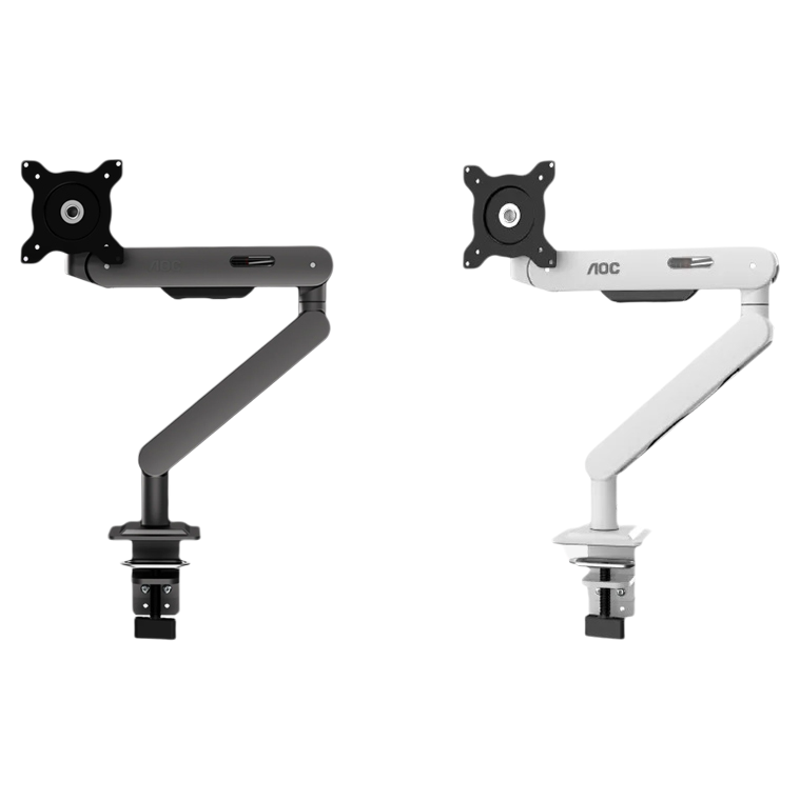 AOC AM406 Mechanical Gas Spring System Single Monitor Arm (Gray / White)