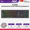 AOC GK480BR Red Mechanical Switch RGB Gaming Keyboard with Detachable Type-C & Spill Resistant & ABS D - 6973985231445