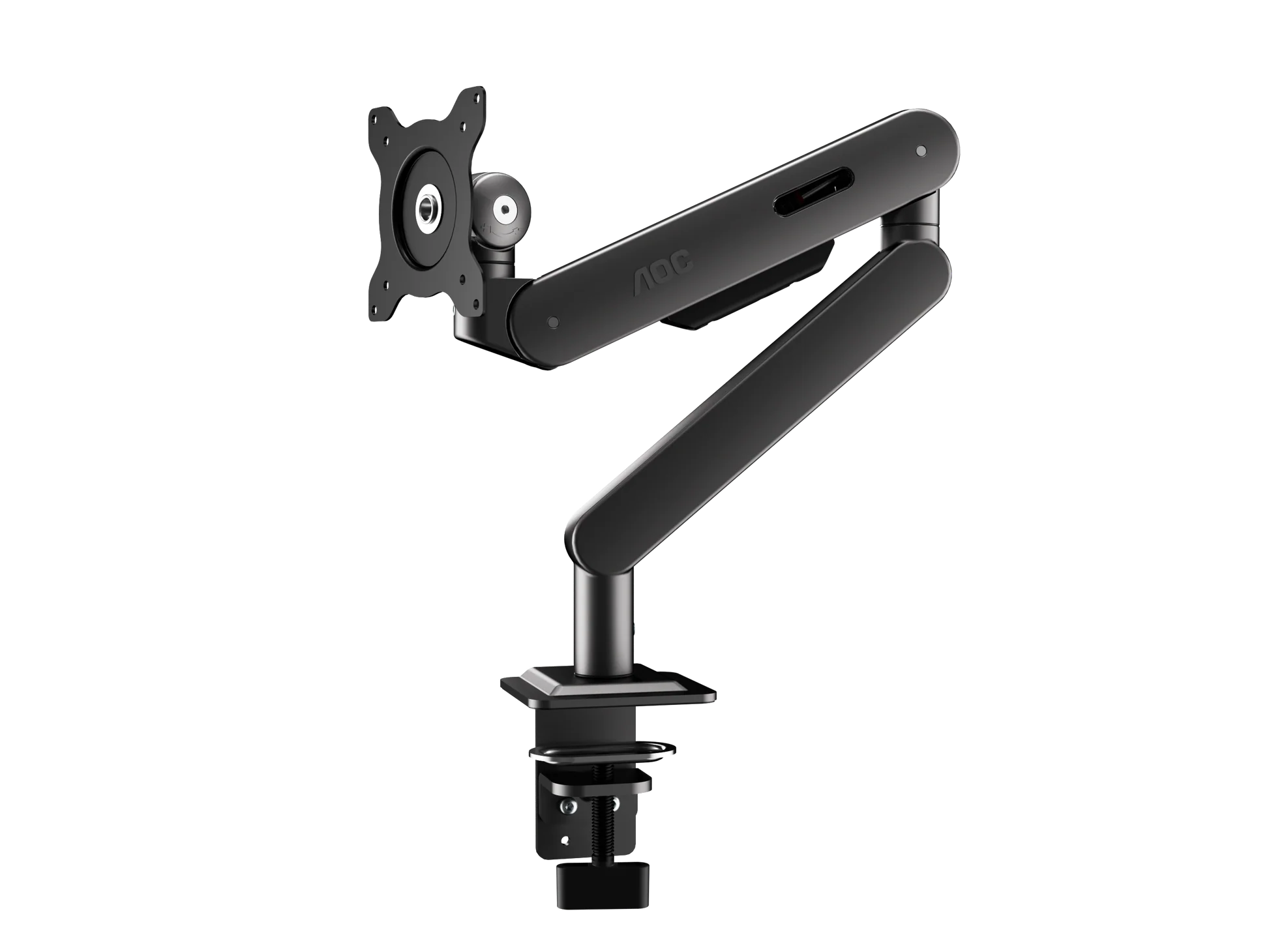 AOC AM406 Mechanical Gas Spring System Single Monitor Arm (Gray / White) - 6973985232312,6973985232305