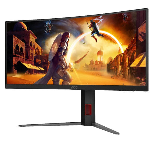 AOC CU34G4Z 34" FAST VA WQHD 240HZ 0.3MS CURVED Gaming Monitor - 1500R, Adaptive Sync  HDR10 - AOCCU34G4Z