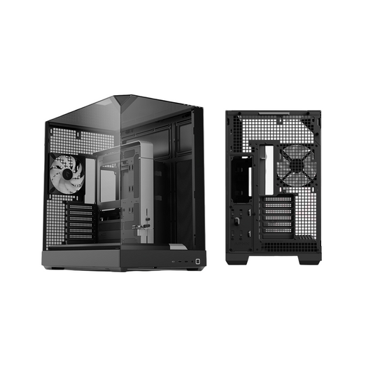APNX V2 Mid Tower ATX PC Case with 3-Side Tempered Glass Black - APNXV2BLK