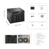 Asustor Lockerstor 8 Gen3 AS6808T 8 Bay Network Attached Storage with Dual 10 Gigabit ports - 887372001671