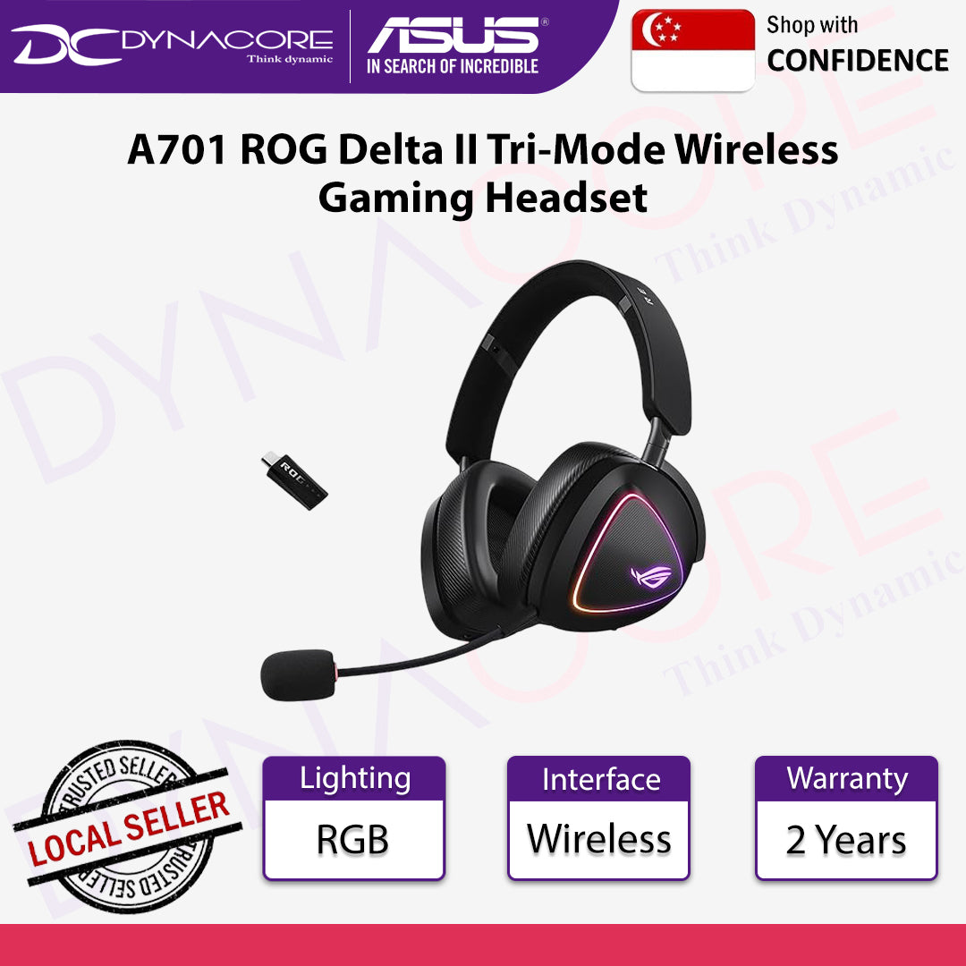 ASUS A701 ROG Delta II Tri-Mode Wireless Gaming Headset - 4711387604847