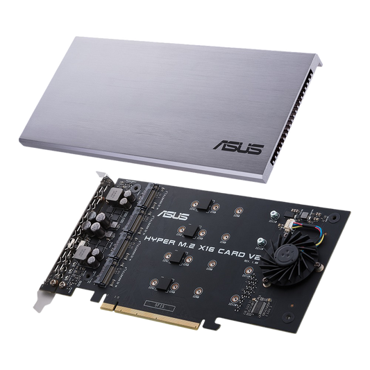 ASUS HYPER M.2 X16 PCIe 3.0 CARD V2 Raid M.2 Socket 3 - 4718017104791