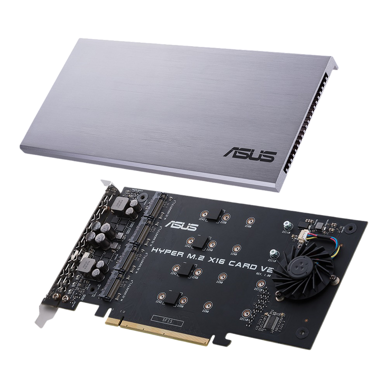 ASUS HYPER M.2 X16 PCIe 3.0 CARD V2 Raid M.2 Socket 3 - 4718017104791