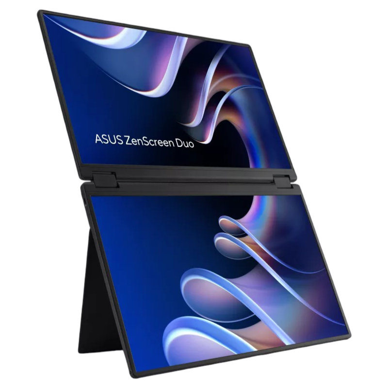 ASUS ZenScreen Duo MB14FCD 14 Inch Foldable Dual-Screen Dual USB Type-C Auto-rotate IPS Sleek Design Portable Monitor - MB14FCD