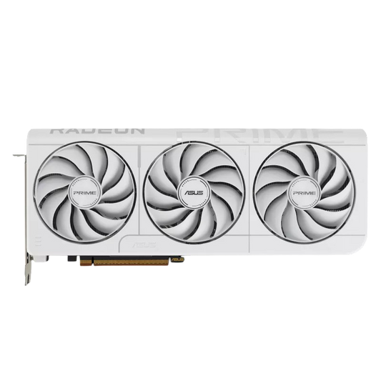 ASUS Prime Radeon RX9070XT White OC Edition 16GB GDDR6 Graphics Card - 4711636234245